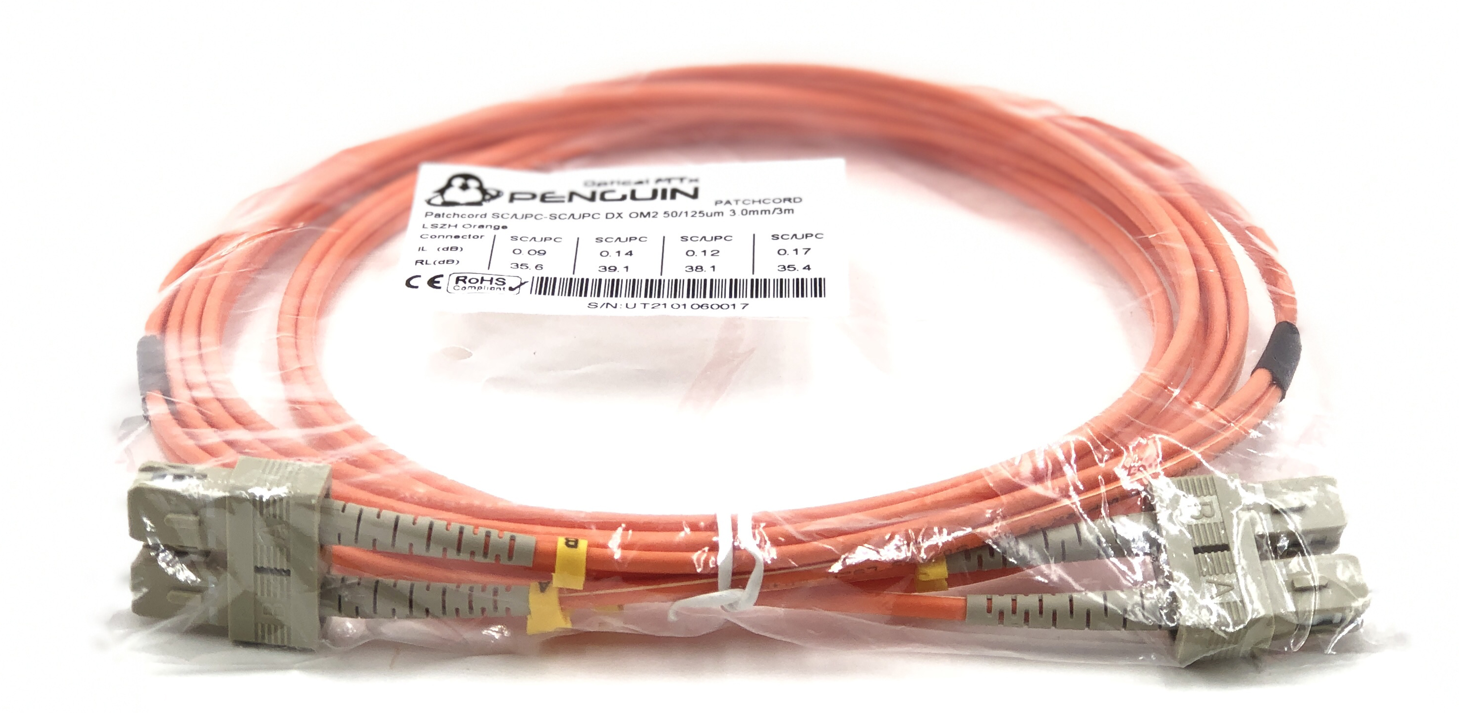 sc/<b><strong>upc</strong></b> multi-mode patch cord 3.0mm ยาว 3 เมตร